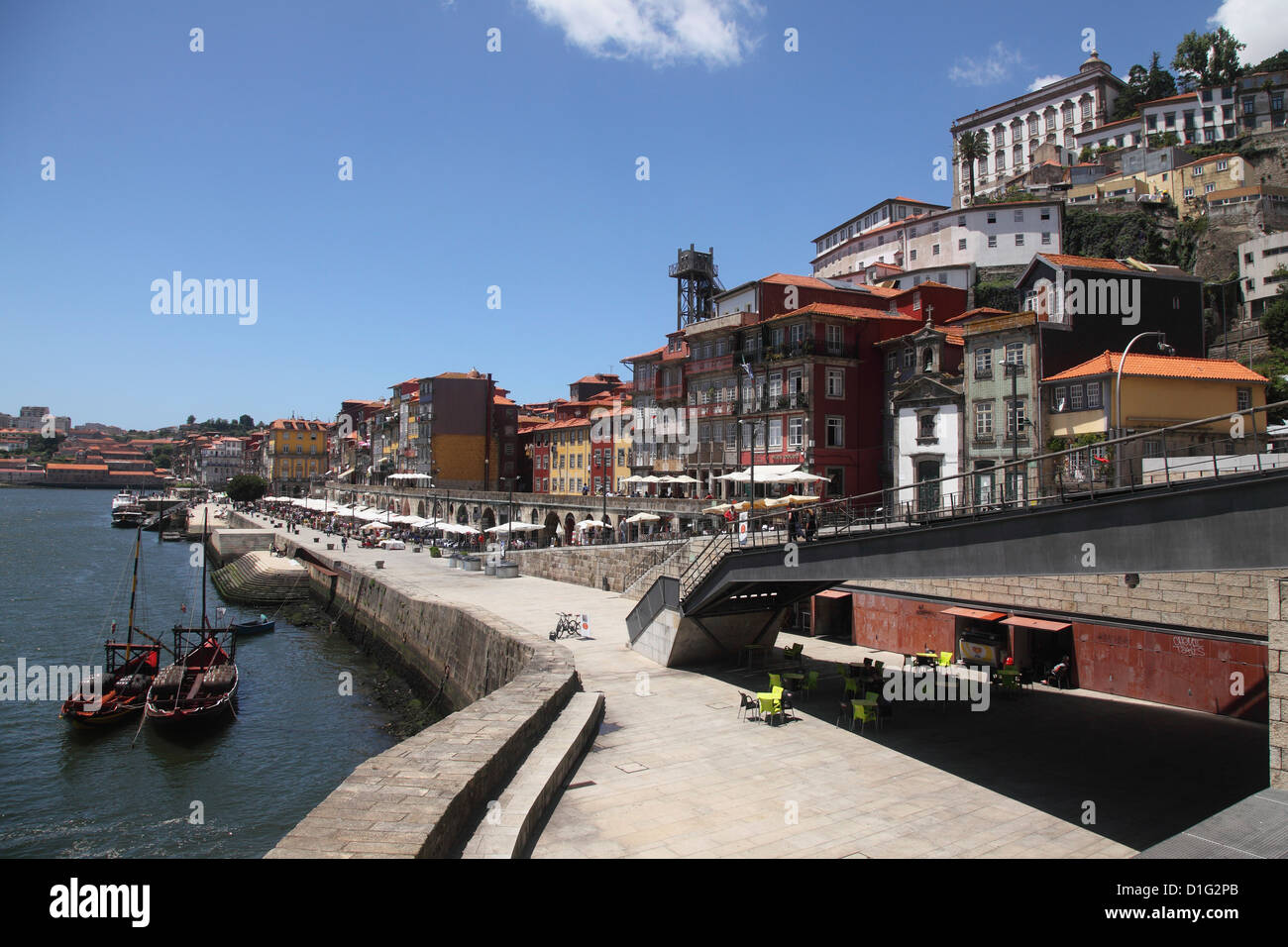 The River Douro runs alongside the Ribeira District, UNESCO World