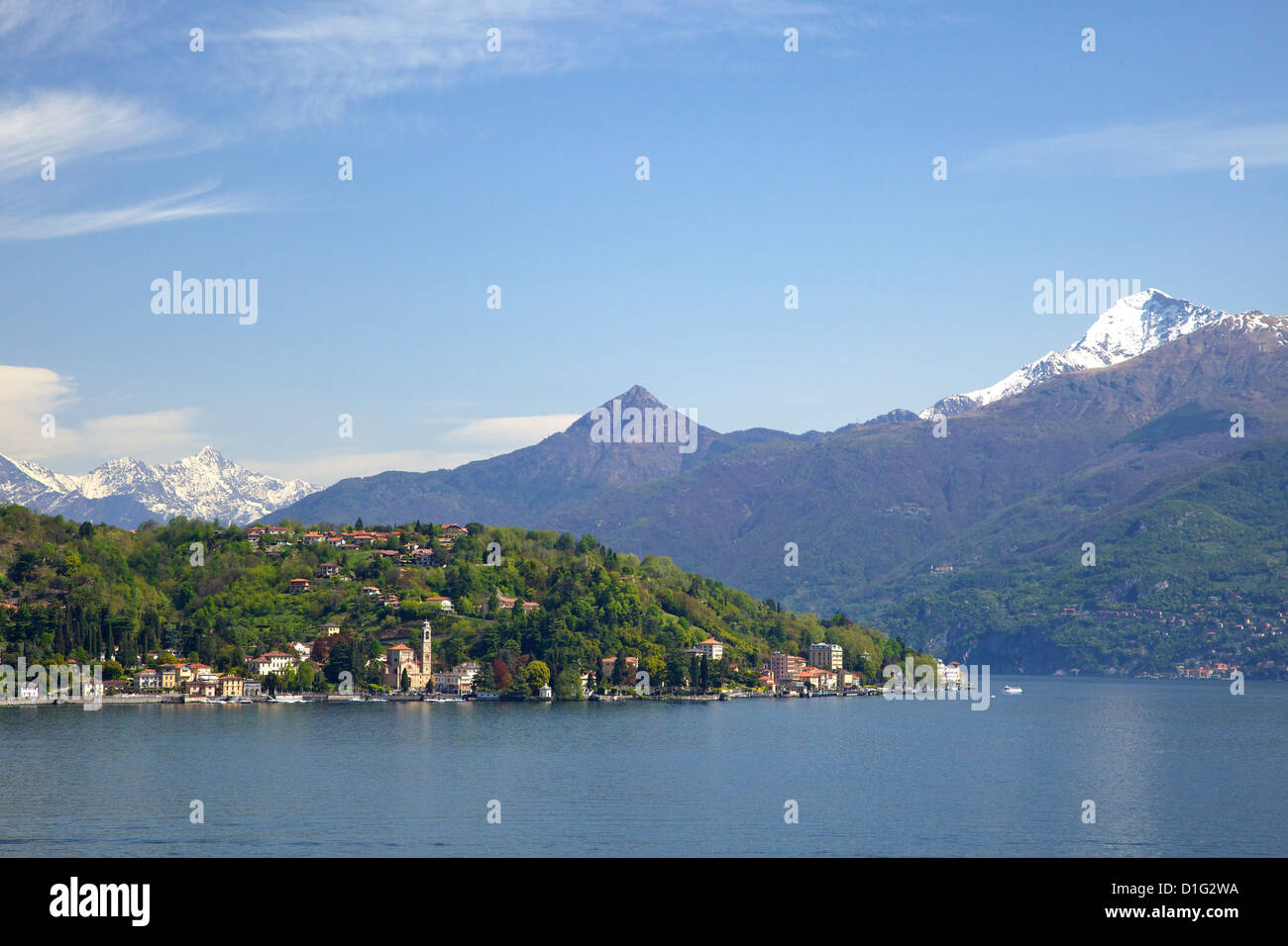 Tremezzo and Cadenabbia in spring sunshine, Lake Como, Lombardy ...