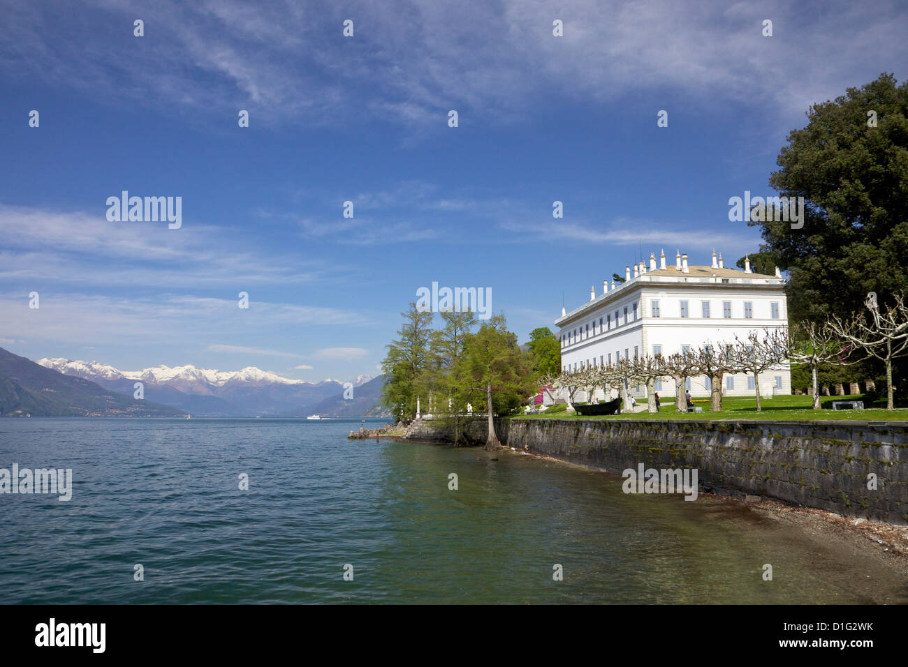 Gardens of Villa Melzi, Bellagio, Lake Como, Lombardy, Italian Lakes, Italy, Europe Stock Photo