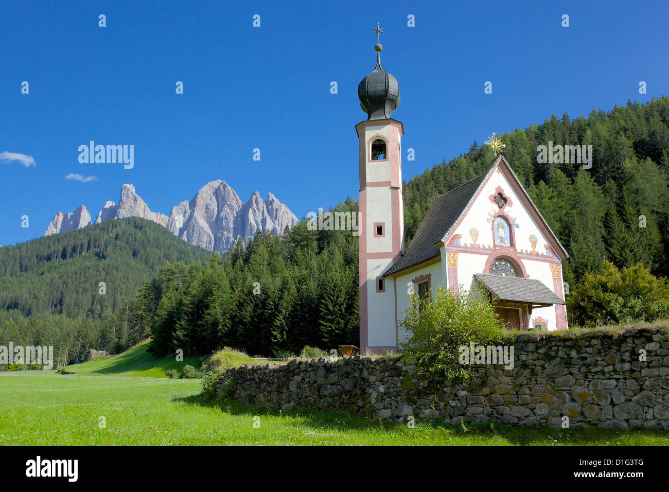 Church, Val di Funes, Bolzano Province, TrentinoAlto Adige/South Tyrol