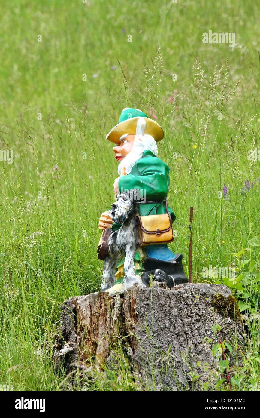 Garden Gnomes of A Traditional House At Tasch Near Zermatt In the