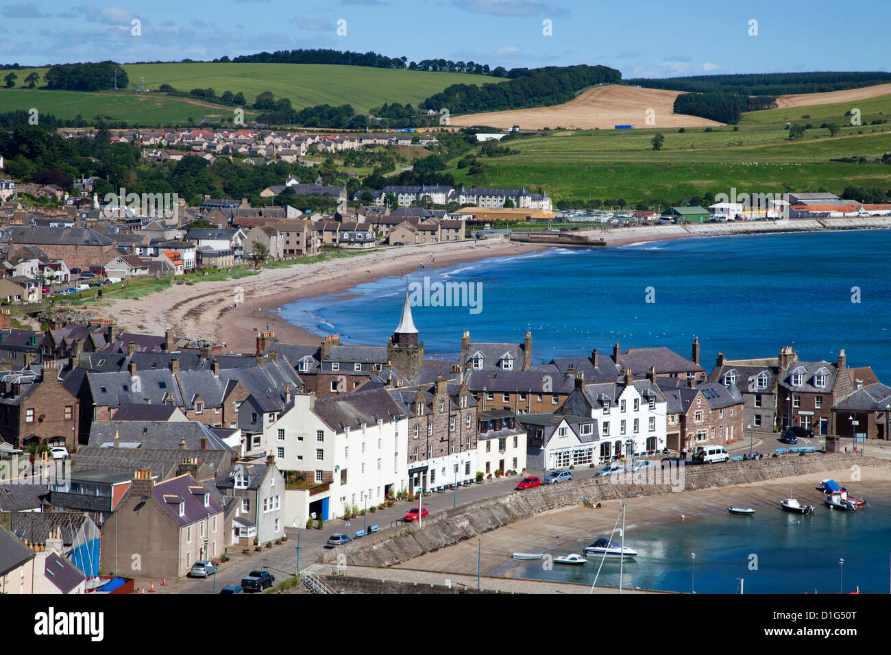 Stonehaven Bay and Quayside from Harbour View Stonehaven