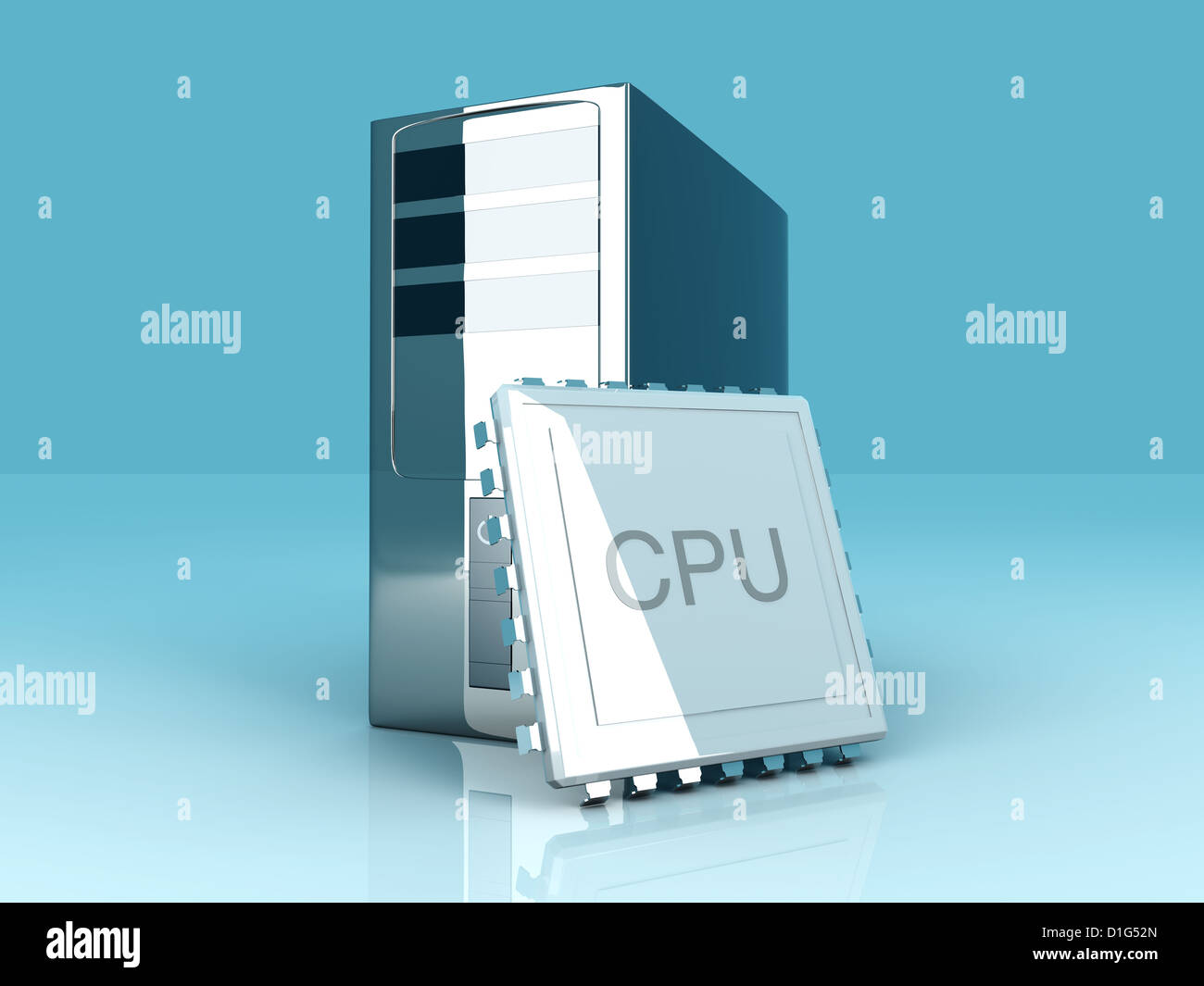 3d render of a microprocessor hi-res stock photography and images - Alamy