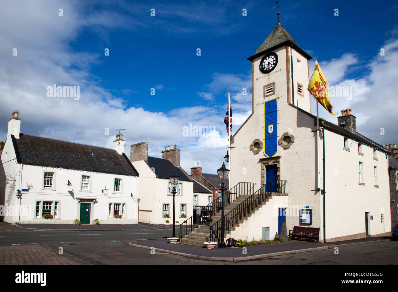 The Town Hall, former Tollbooth, in the Market Place at Lauder
