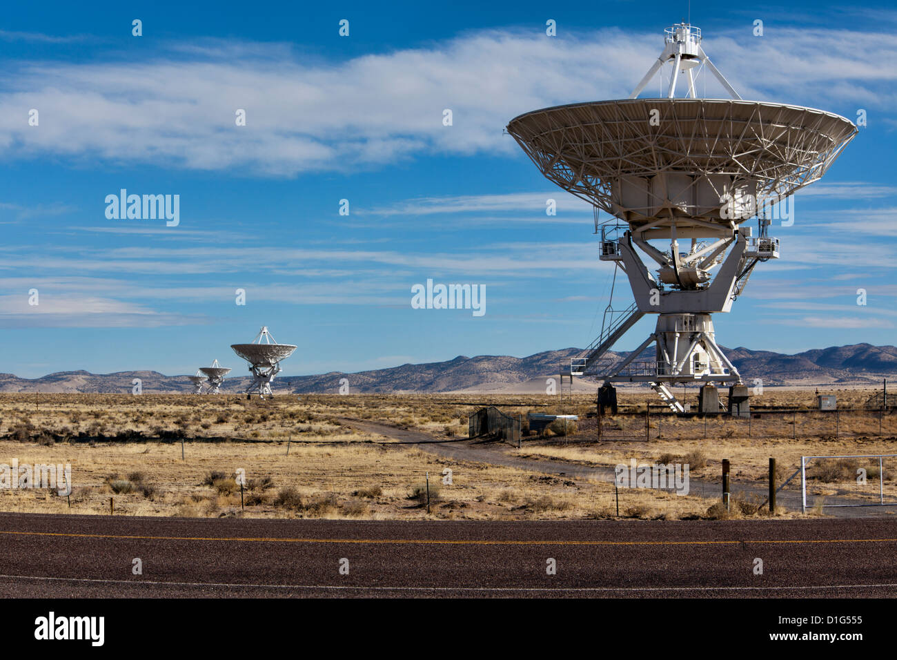 Very Large Array astronomical radio observatory, New Mexico Stock Photo