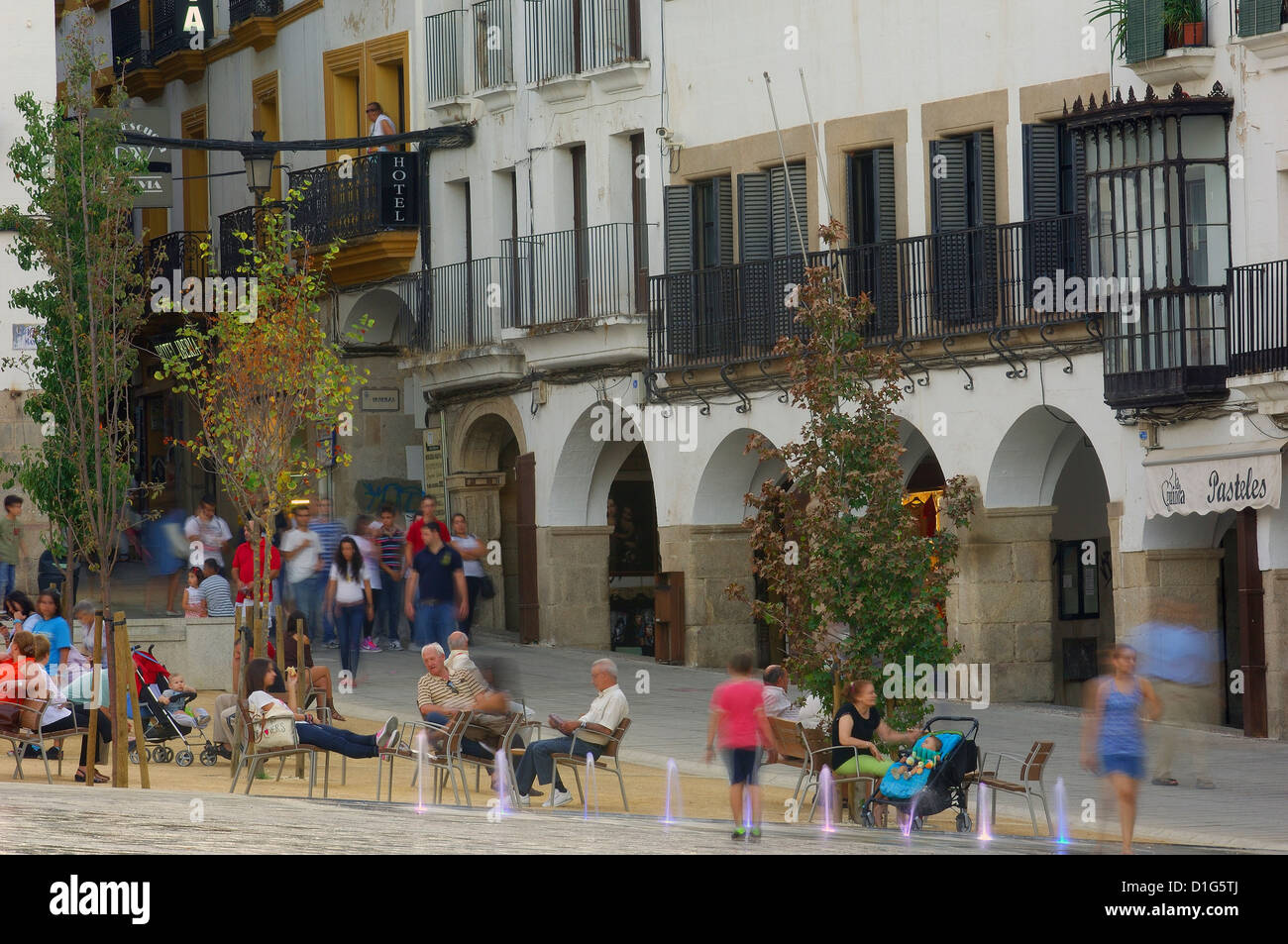 Caceres, Main Square, Plaza Mayor, UNESCO world Heritage site
