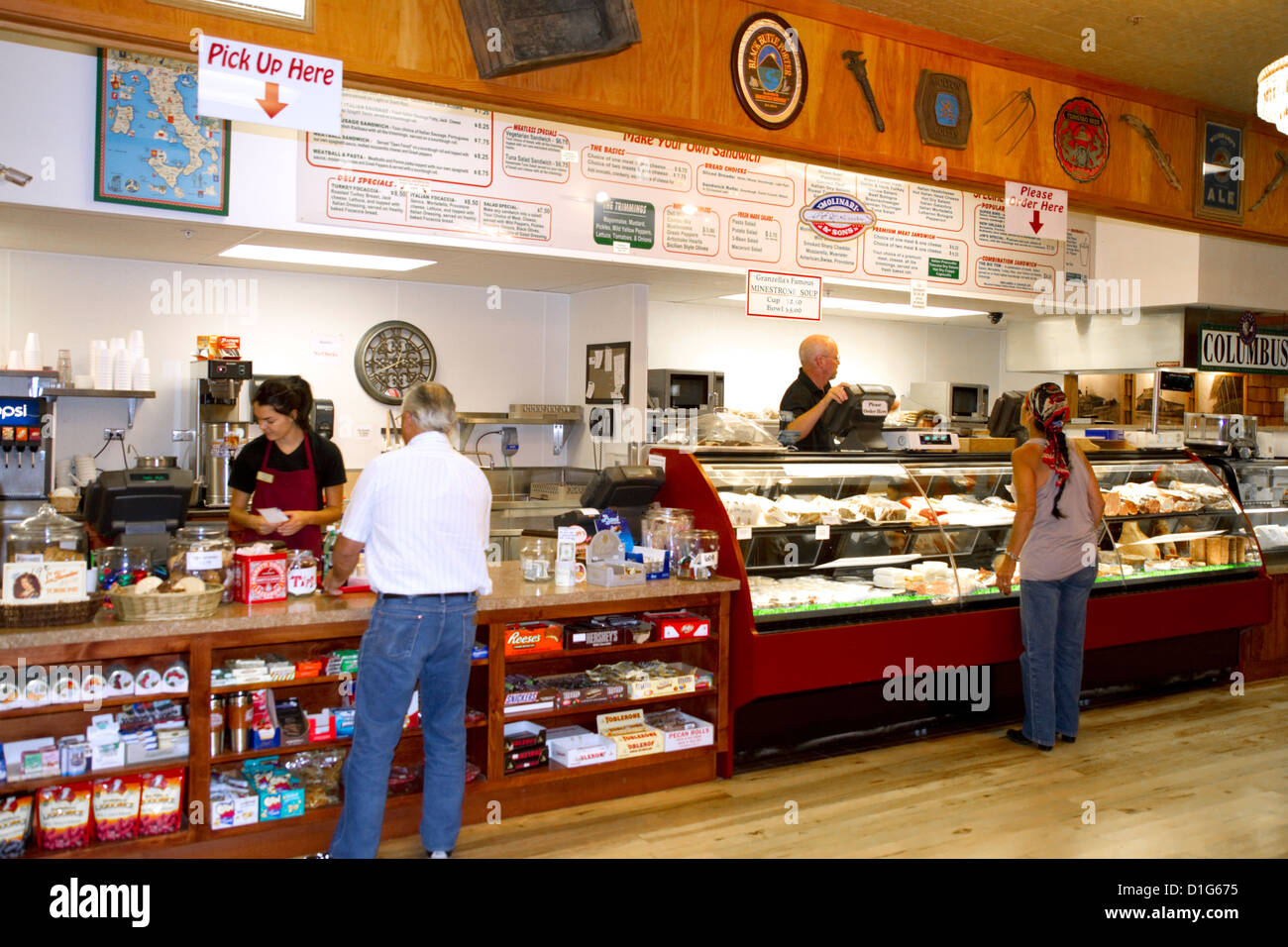 Granzella's restaurant and deli located in Williams, California, USA. Stock Photo
