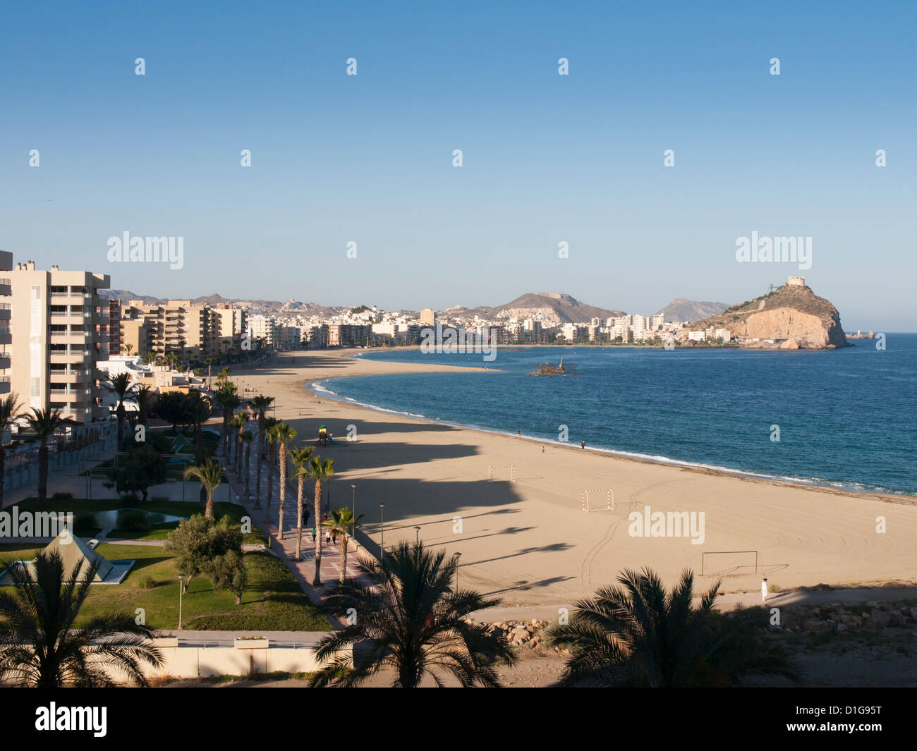 beach at Aguilas, Murcia Spain Stock Photo