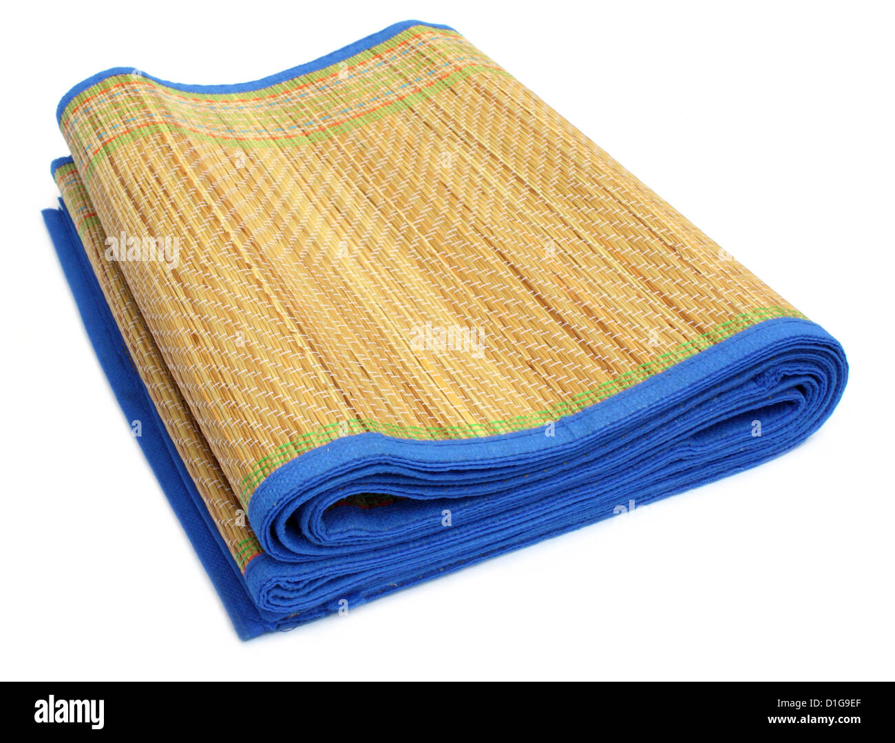Natural straw made floor mat of East Asia Stock Photo Alamy