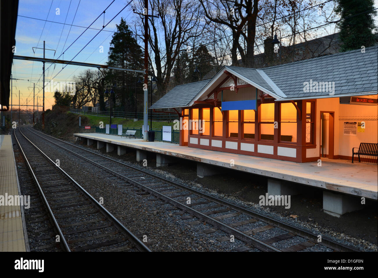 Train Station, Pennsylvania, USA Stock Photo Alamy