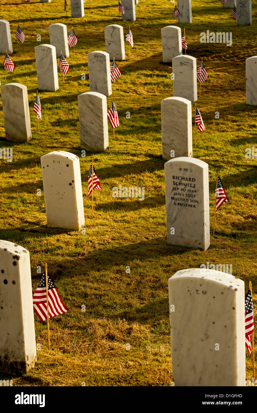 Scene in Sitka National Cemetery on Veterans Day 2012 Stock Photo - Alamy