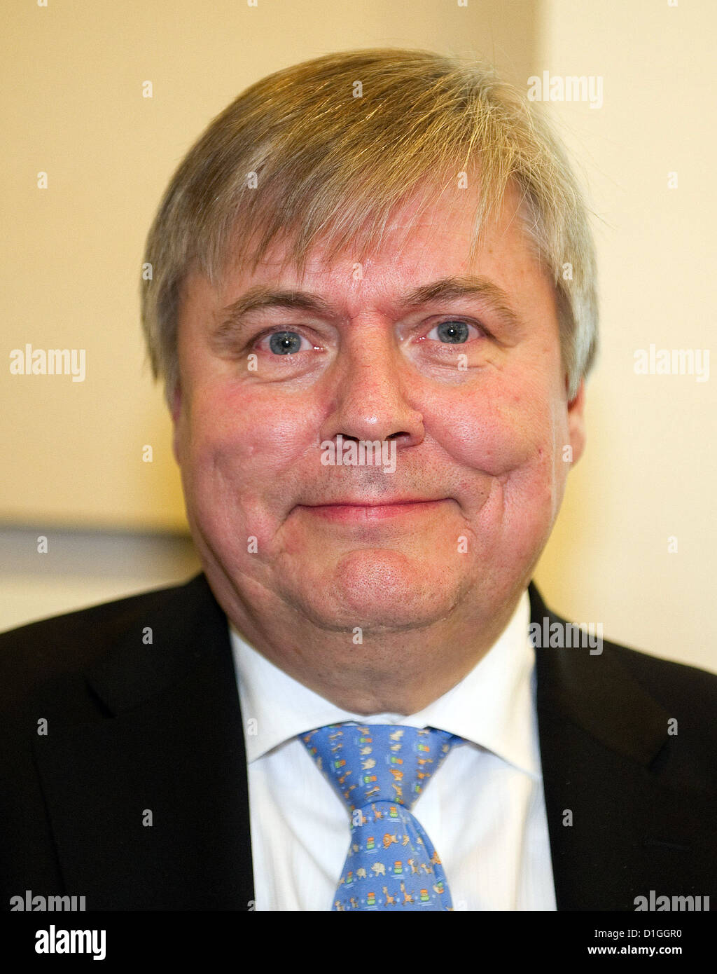 Henrik Madsen, chairman of the Norwegian company Det Norske Veritas (DNK), smiles at a press Henrik Madsen, chairman of the Norwegian company Det Norske Veritas (DNK), smiles at a press