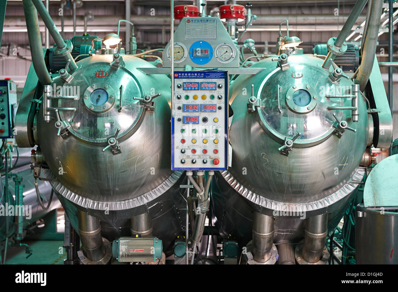 A Large fabric and textile dying machine Stock Photo Alamy