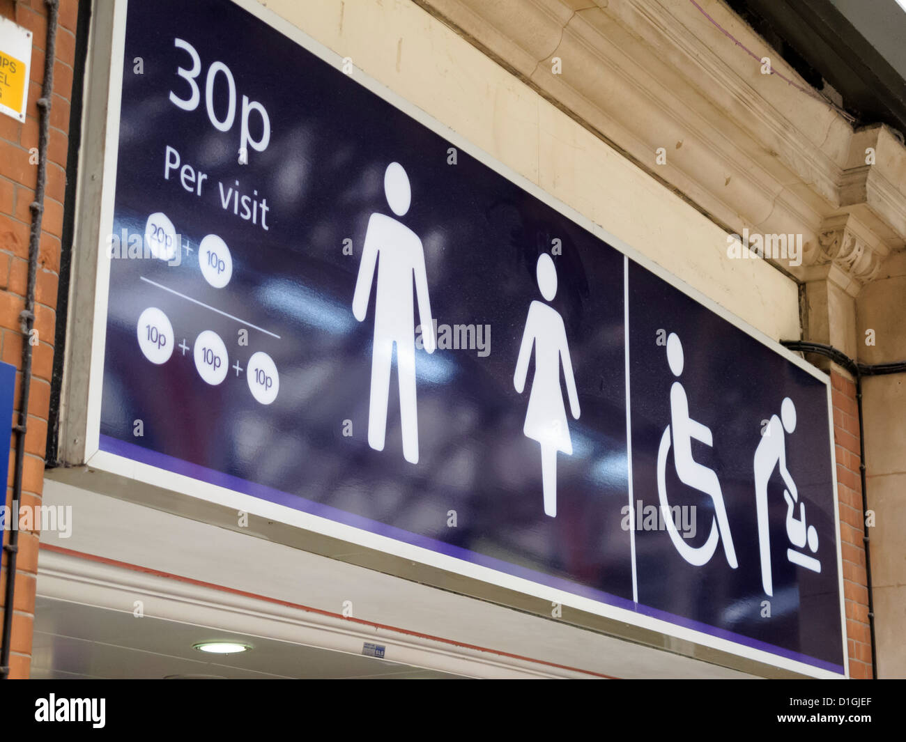 Toilets at Station London England Stock Photo Alamy