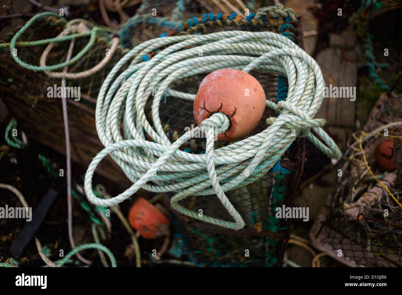 Fishing Buoy and line Stock Photo Alamy