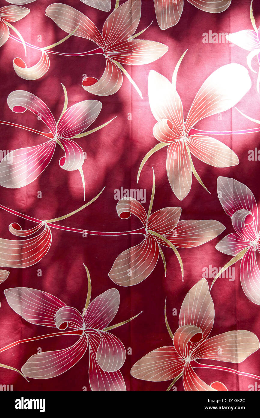 closeup image of floral pattern fabric Stock Photo - Alamy