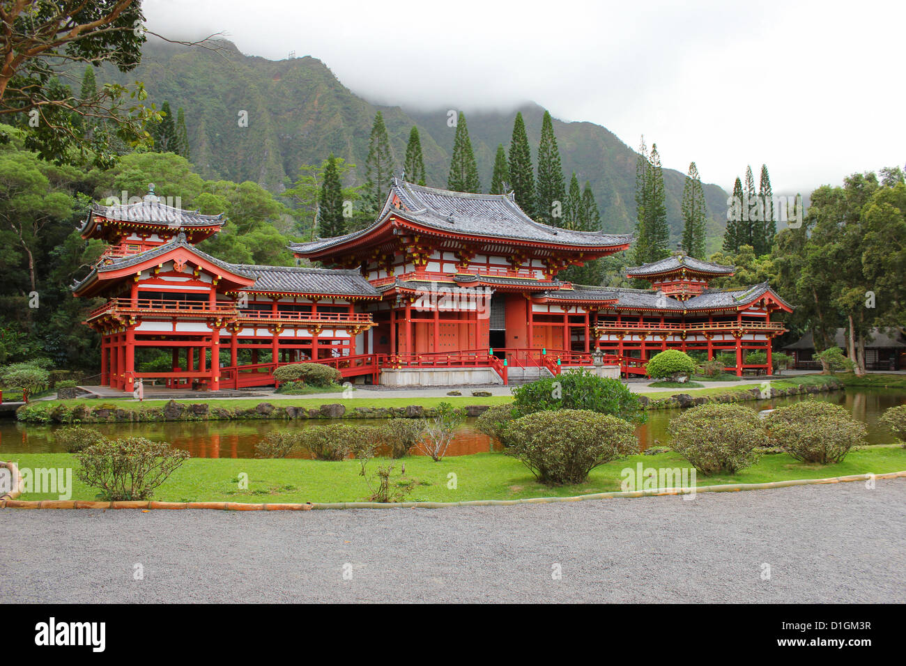 Valley of the Temples, Japanese Buddhist Byodoin Temple located in the