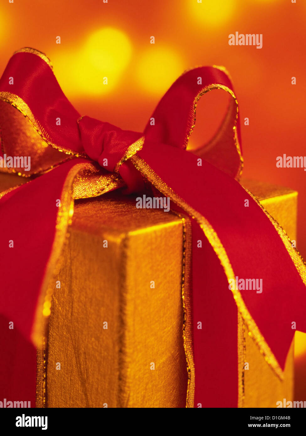 New Year gift package Stock Photo Alamy