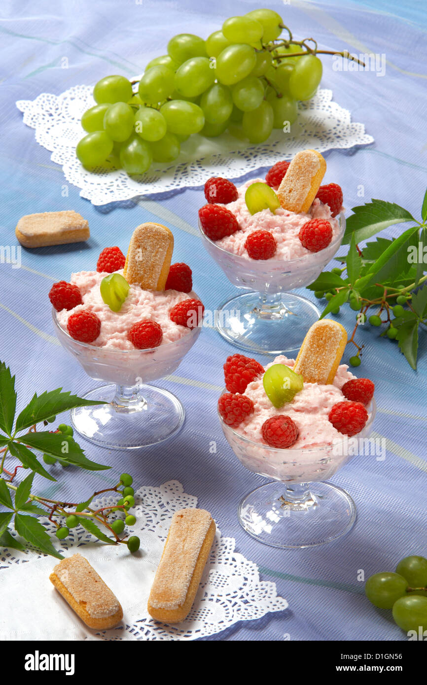 Mousse Fruit Stock Photo