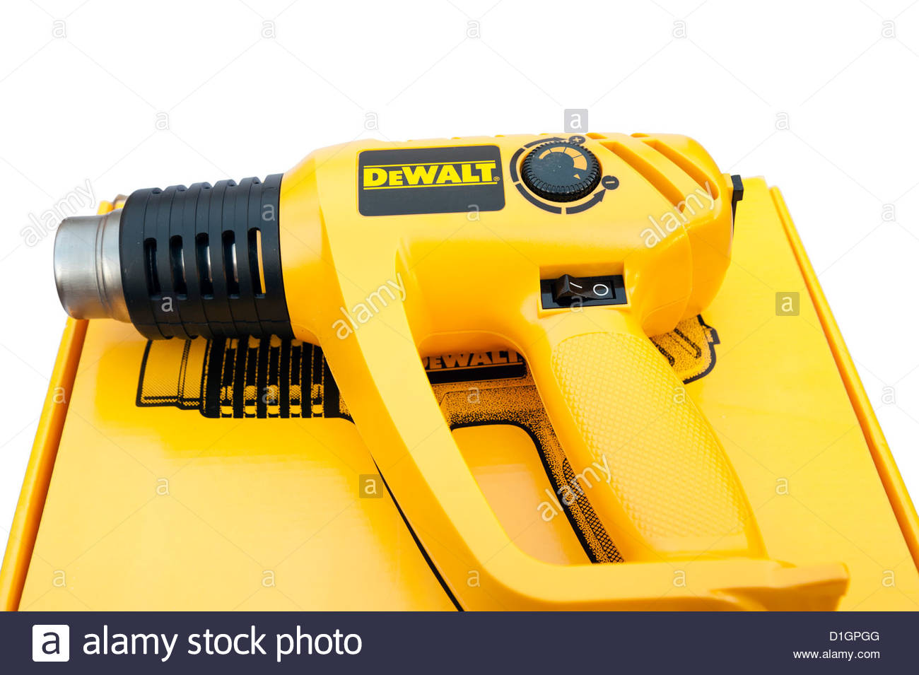 Dewalt heat gun or hot air gun, can be used on paint work or diy Stock