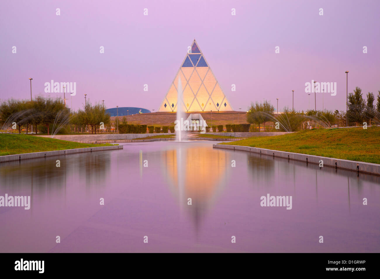 Palace of Peace and Reconciliation pyramid designed by Sir Norman Foster, Astana, Kazakhstan, Central Asia, Asia Stock Photo