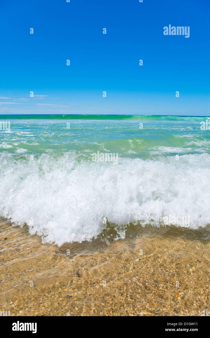 Crystal clear blue sea at Surfers Paradise, Gold Coast, Queensland, Australia, Pacific Stock Photo