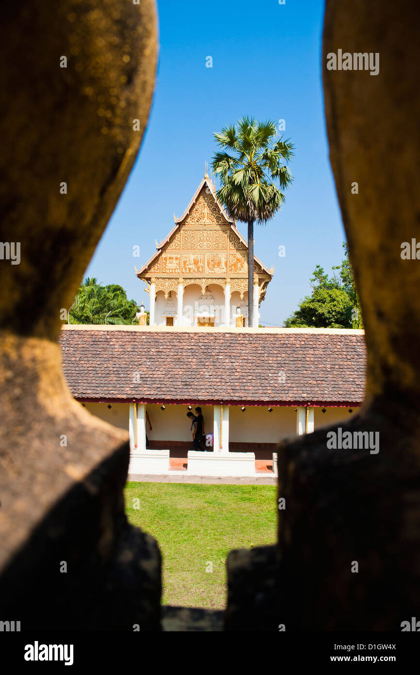 Pha That Luang, a Buddhist Temple, Vientiane, Laos, Indochina, Southeast Asia, Asia Stock Photo