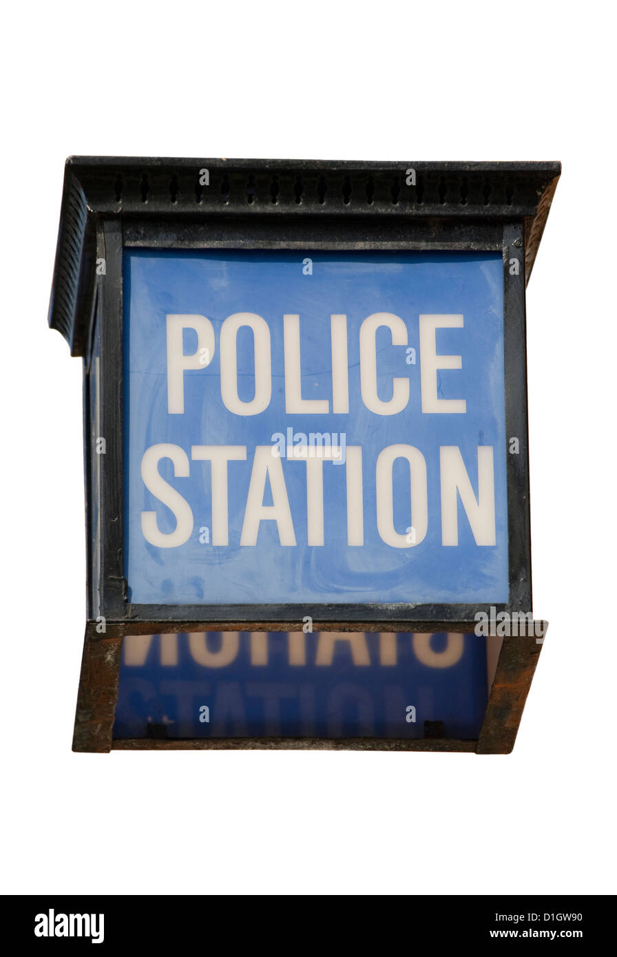 Police Blue Lamp UK Stock Photo - Alamy