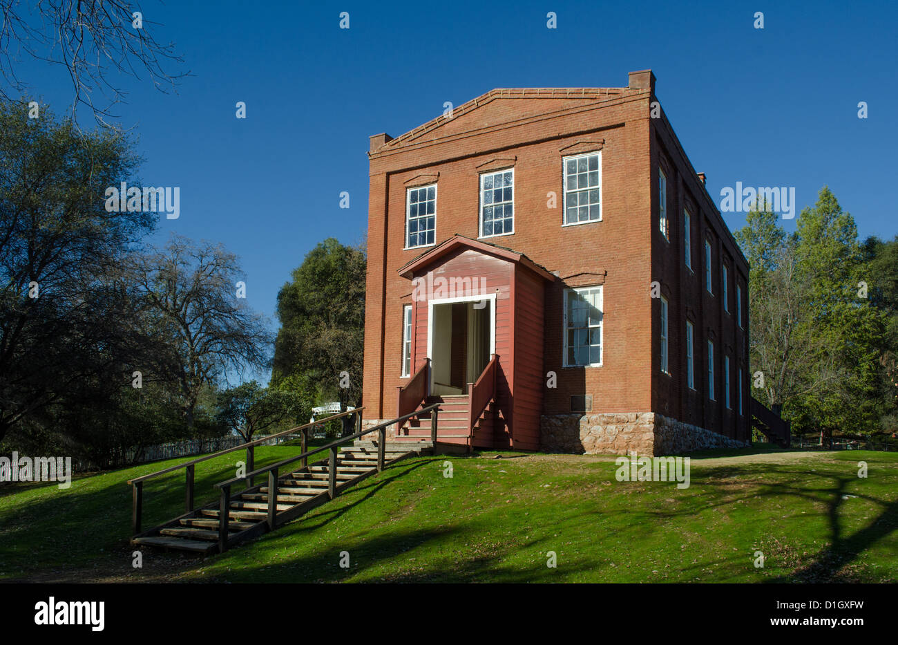 Columbia school was built in 1860 and is the oldest 2 story school in