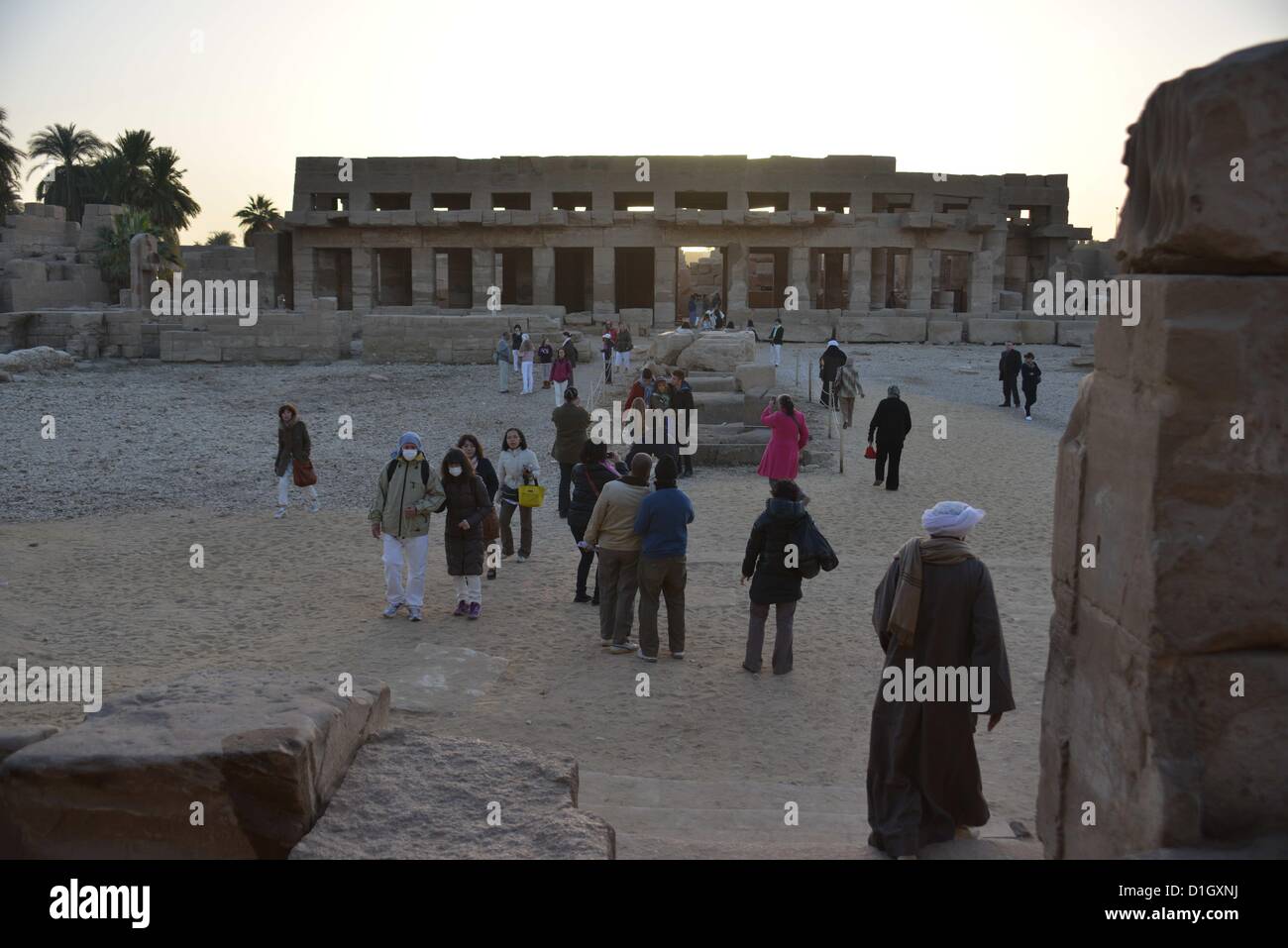 The Winter Solstice Sunrise Alignment At Karnak Temple Where Dawn