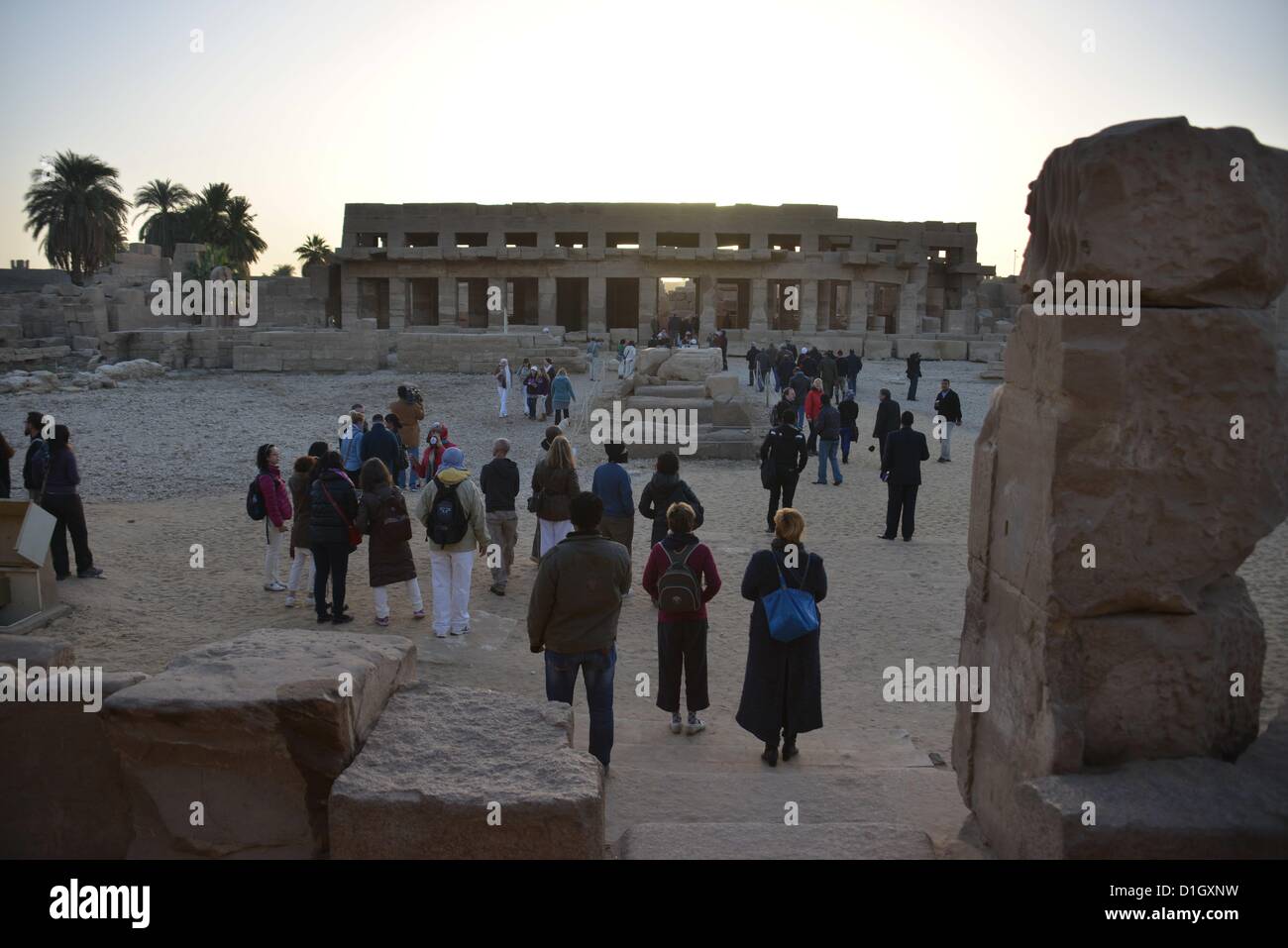 The Winter Solstice Sunrise Alignment At Karnak Temple Where Dawn