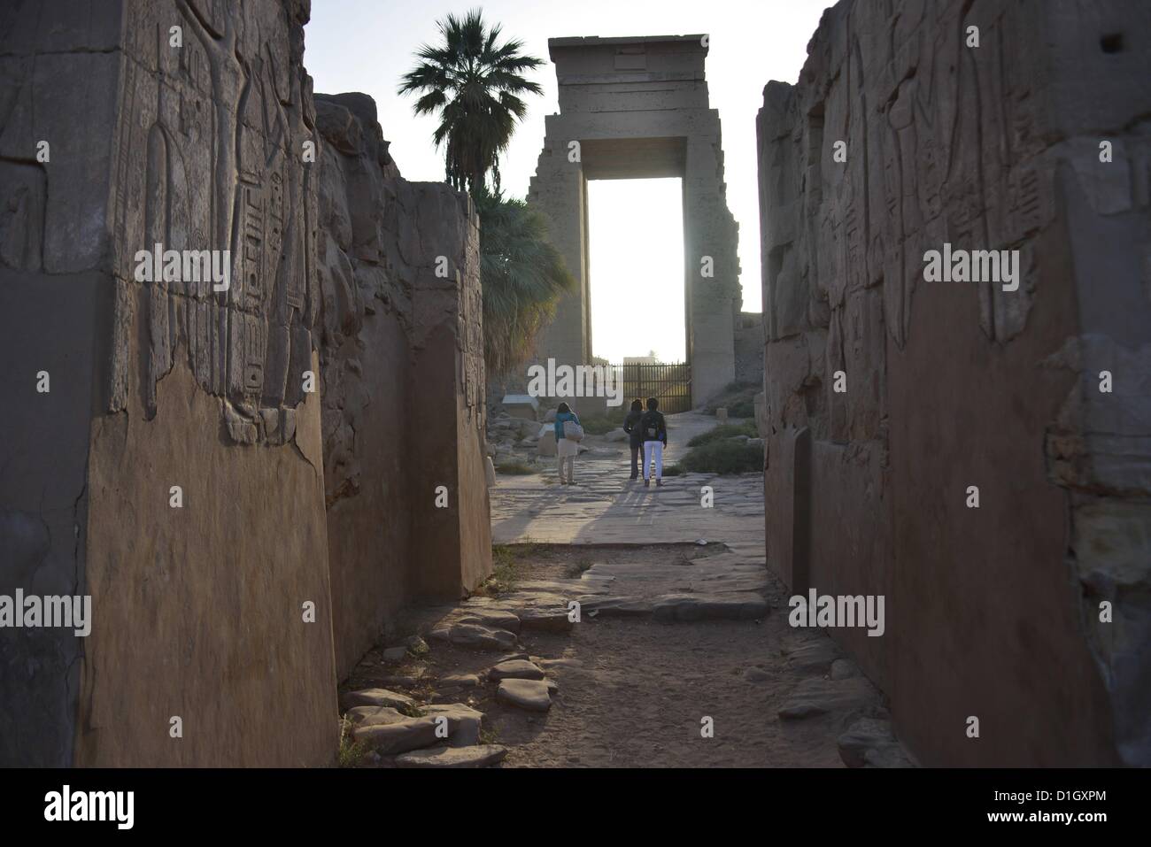 The Winter Solstice Sunrise Alignment At Karnak Temple Where Dawn