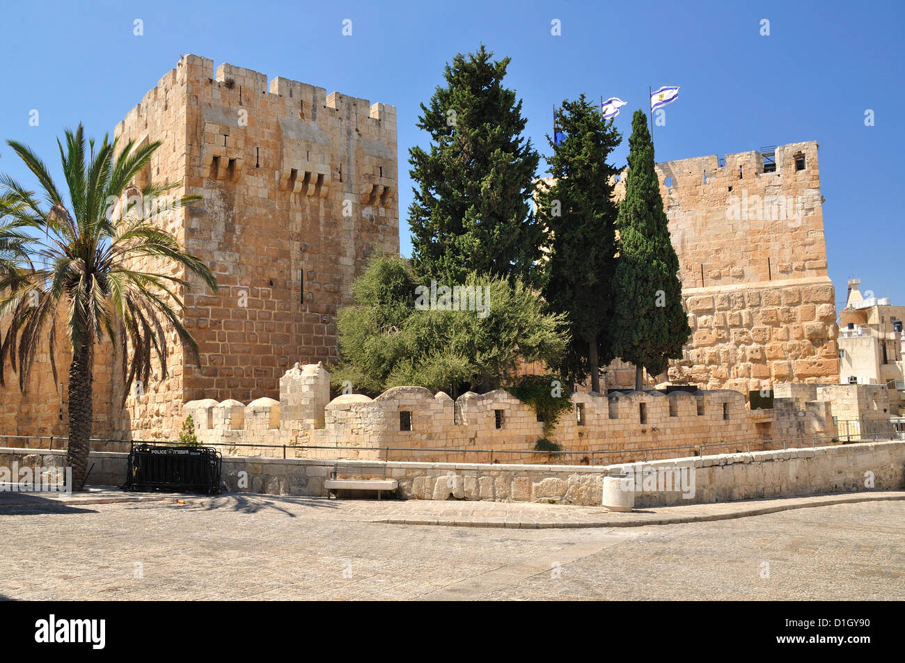 Citadel of King David in Old Jerusalem city Stock Photo Alamy