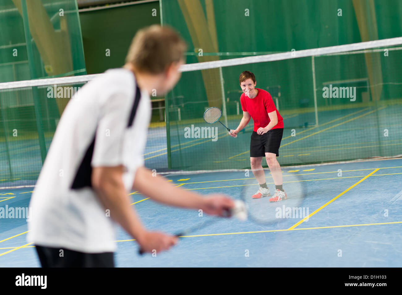 Badminton rally hi-res stock photography and images - Alamy