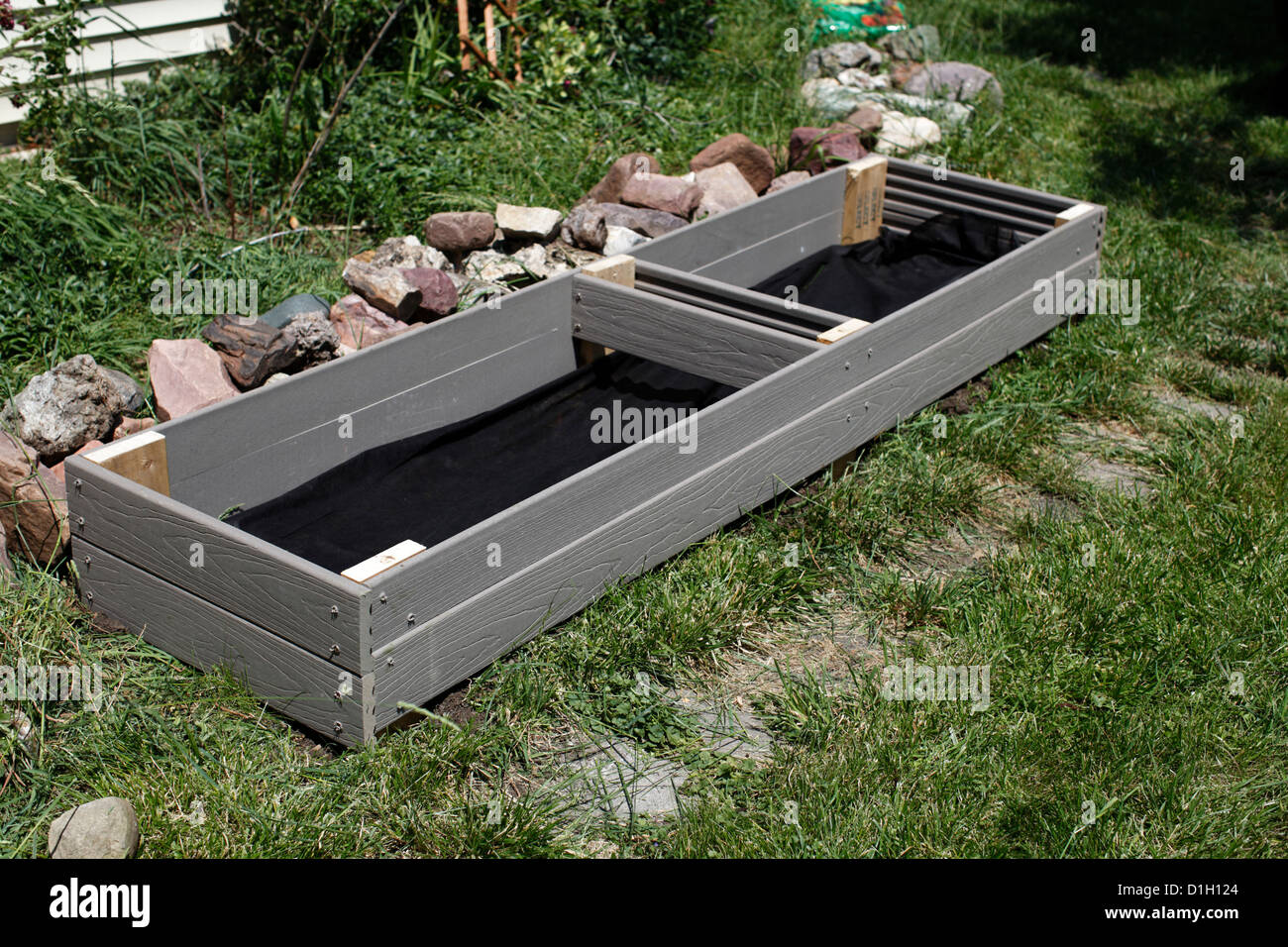 Homemade Raised Planter Box Stock Photo 52619788 Alamy