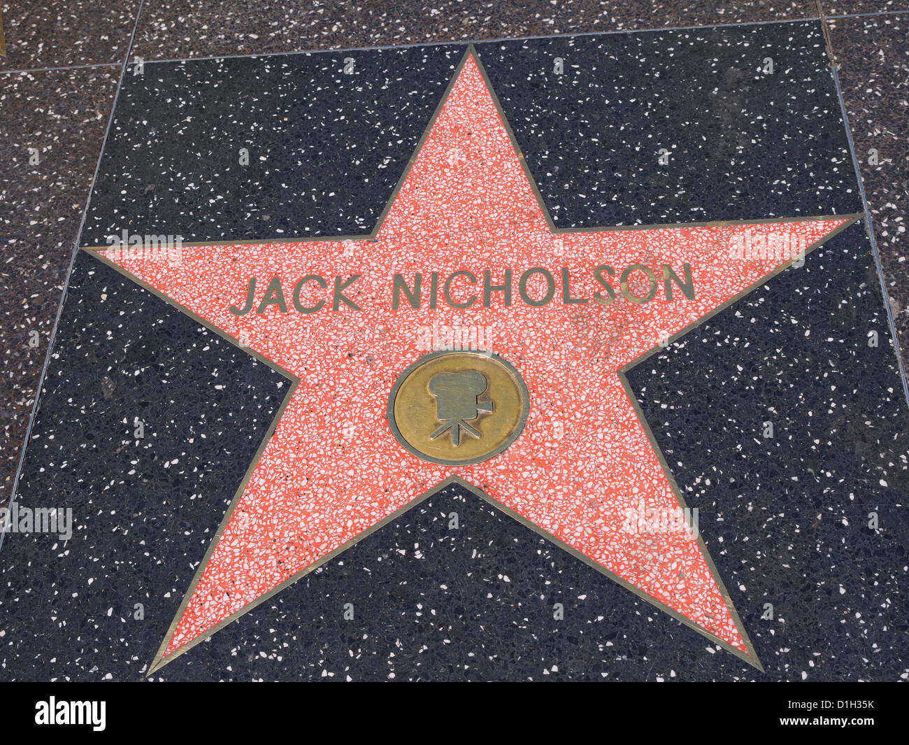 Walk of Stars on Hollywood Boulevard in Los Angeles California USA