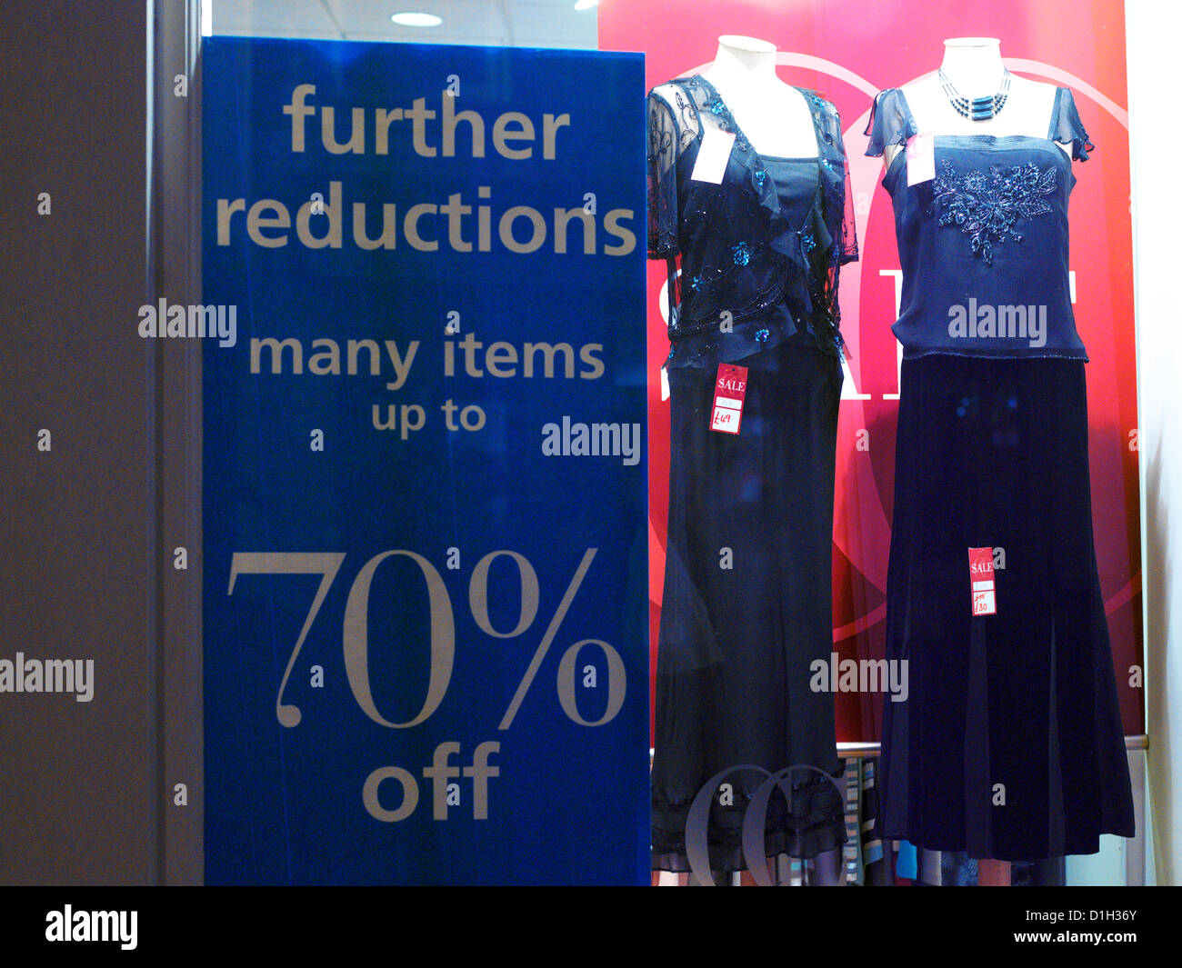 Salisbury Wiltshire England Clothes Shop Sale Stock Photo Alamy