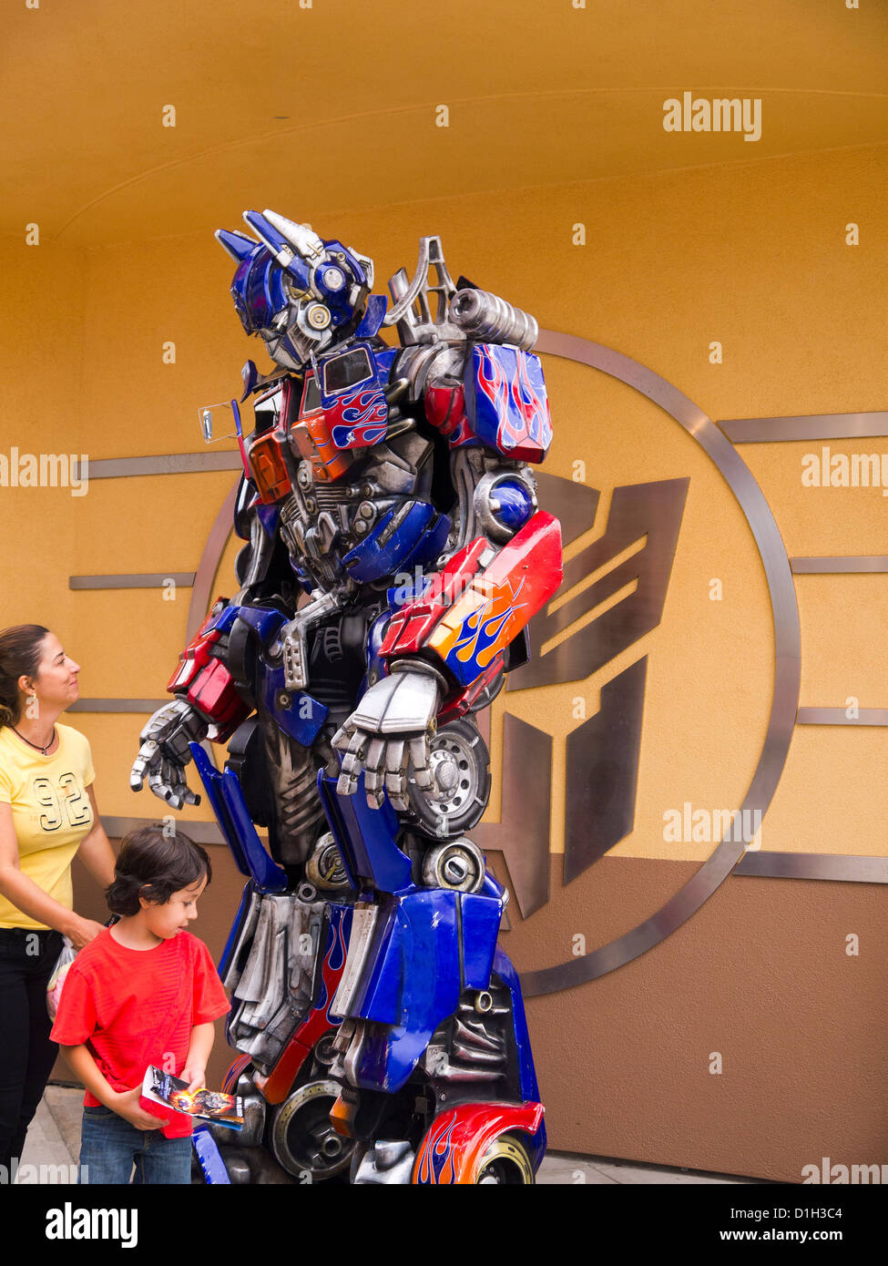 Attractions at the Universal Studios Theme Park in Hollywood Los Angeles California USA Stock