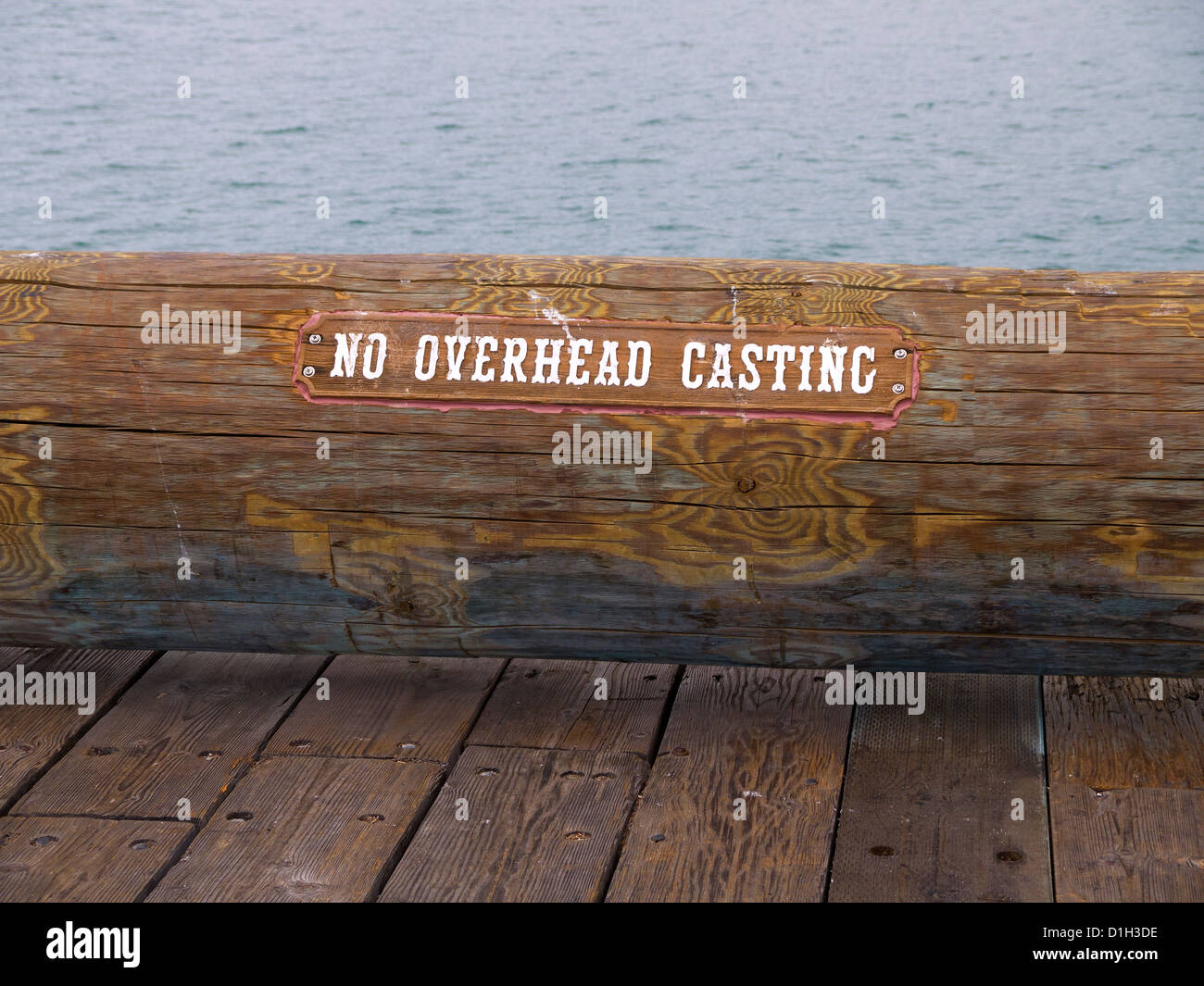 Sign on the pier at Santa Barbara California USA Stock Photo - Alamy