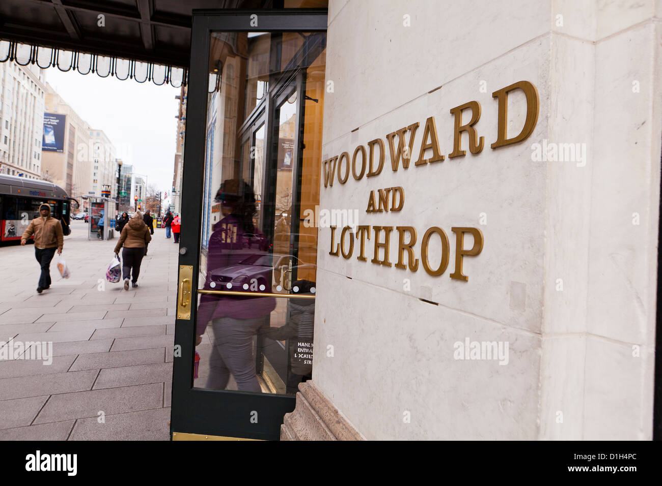 Woodward and Lothrop entrance Stock Photo Alamy