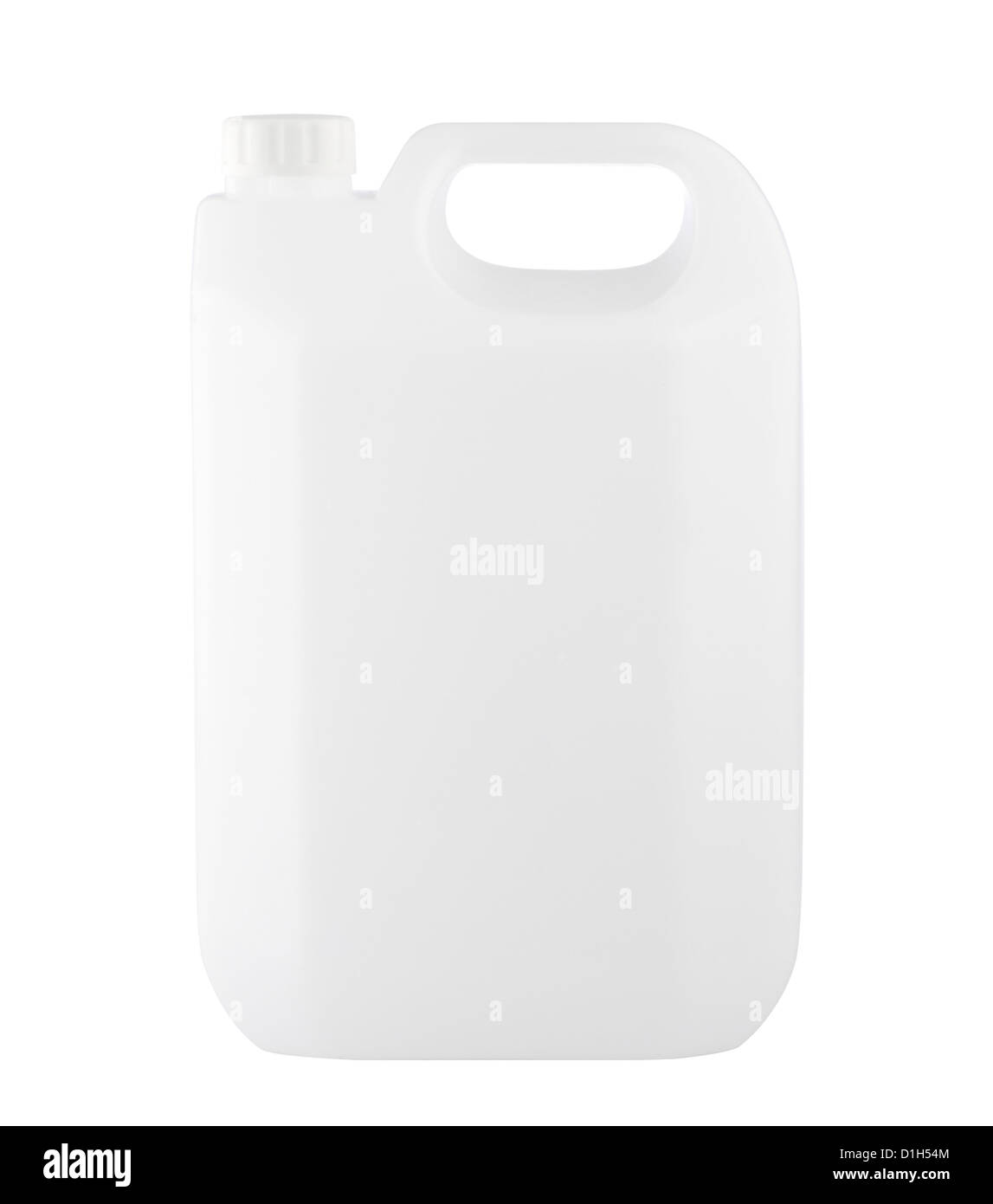 Empty transparent and clear gallon without logo or sign on it Stock Photo