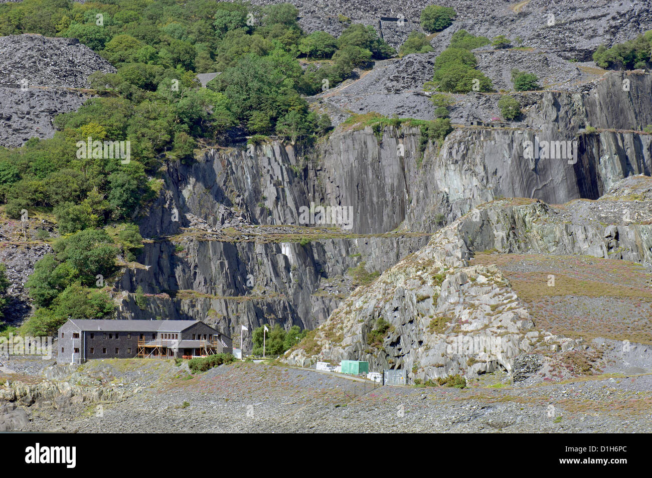 Dinorwig slate quarry at Llanberis in the Snowdon National Park, North