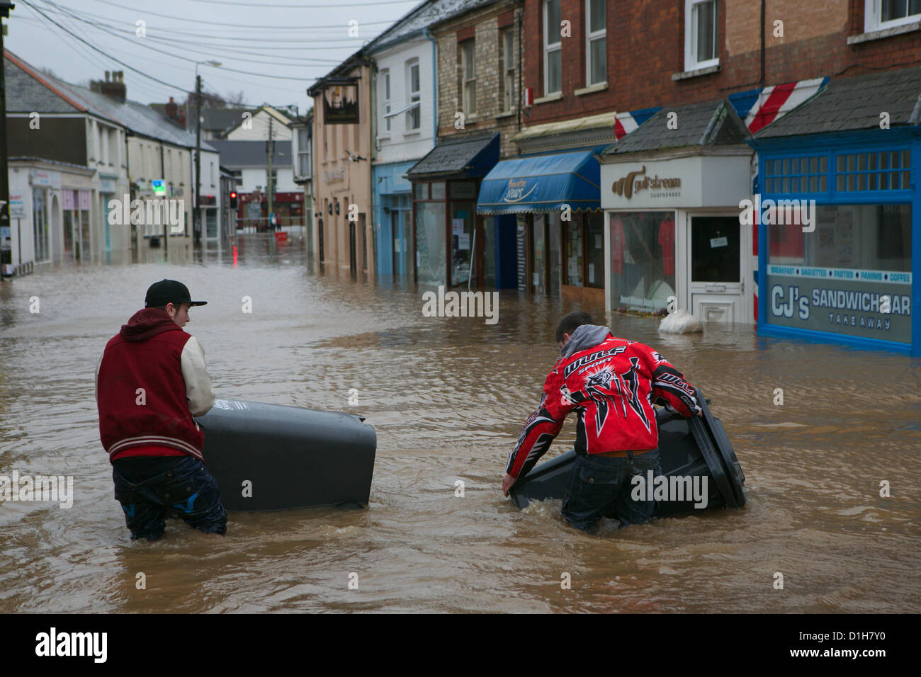 Braunton, North Devon, UK. 22nd December 2012. After heavy overnight