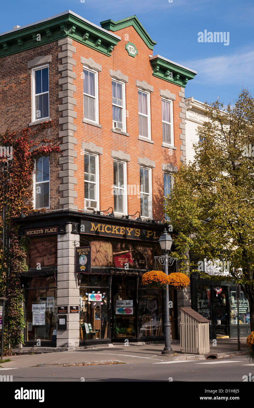 Main Street, Cooperstown, New York, USA Stock Photo