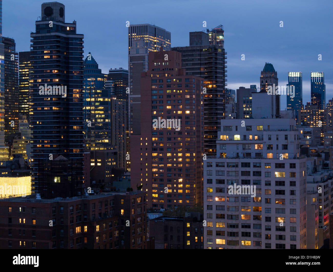 Upper East Side Skyline Vista, New York City, USA Stock Photo