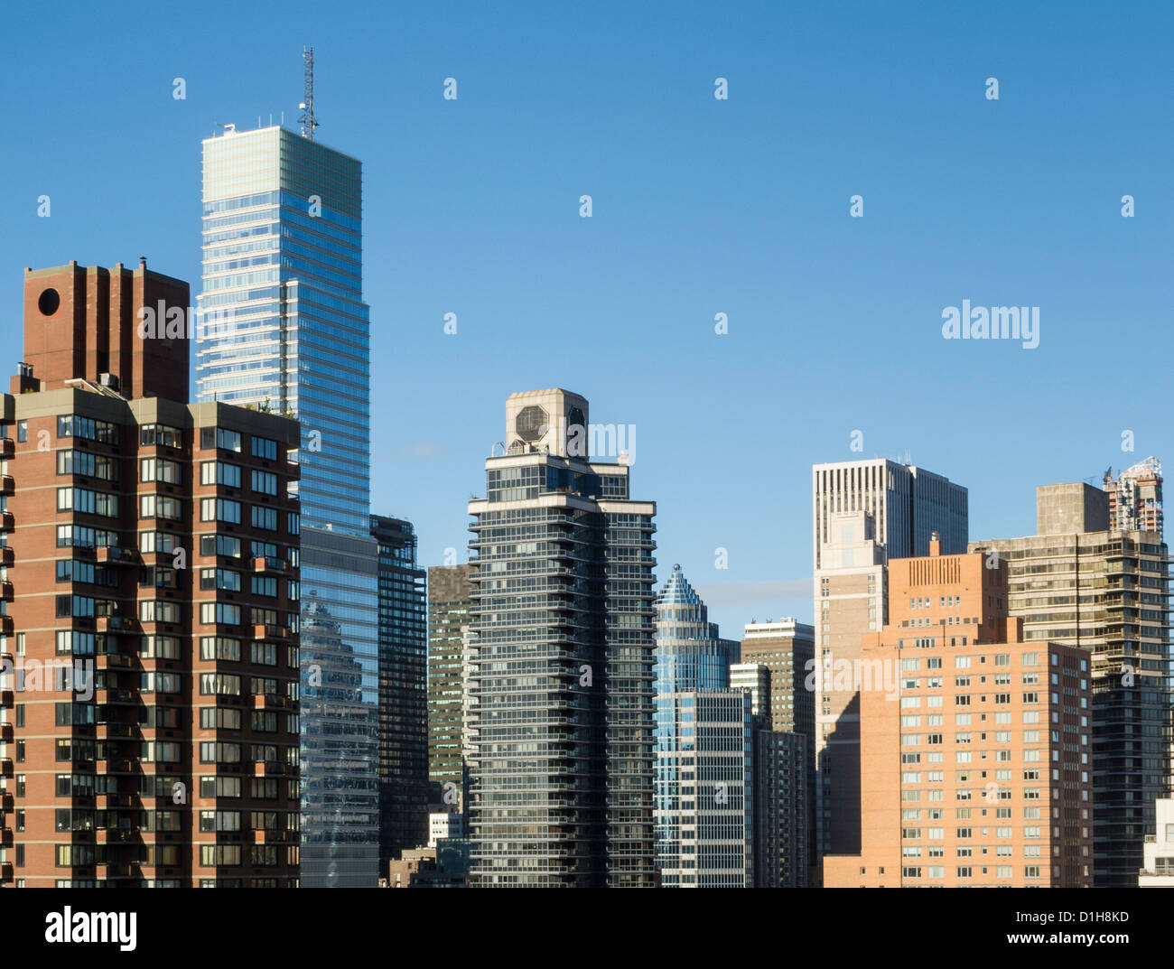 Upper East Side Skyline Vista, New York City, USA Stock Photo