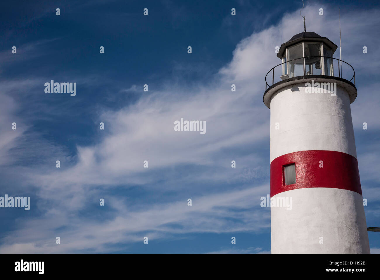 Lighthouse, Cooperstown Marina, New York, USA Stock Photo Alamy