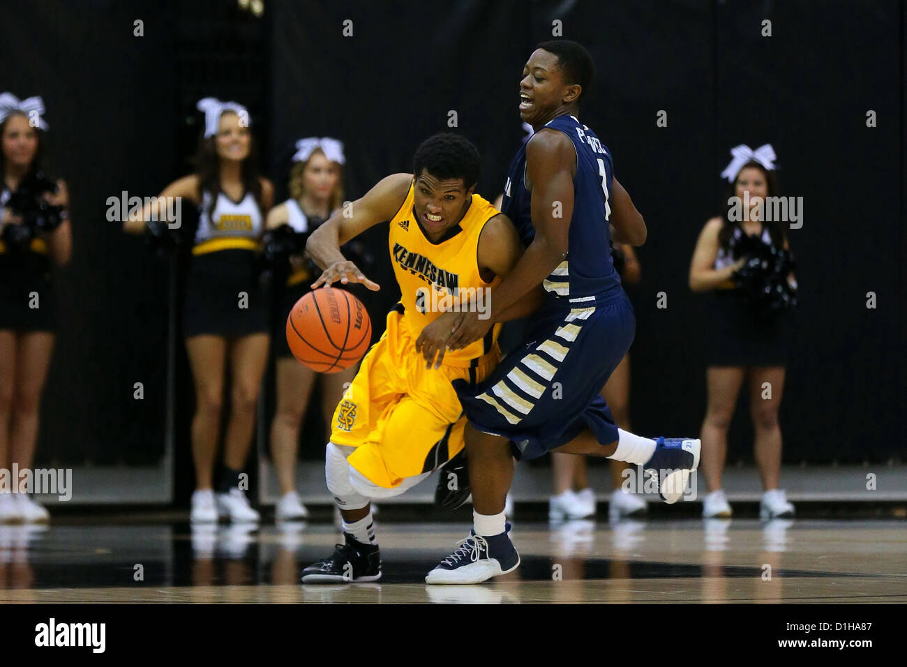 Yonel Brown brings the ball upcourt during Southern's 6246 victory over Kennesaw State
