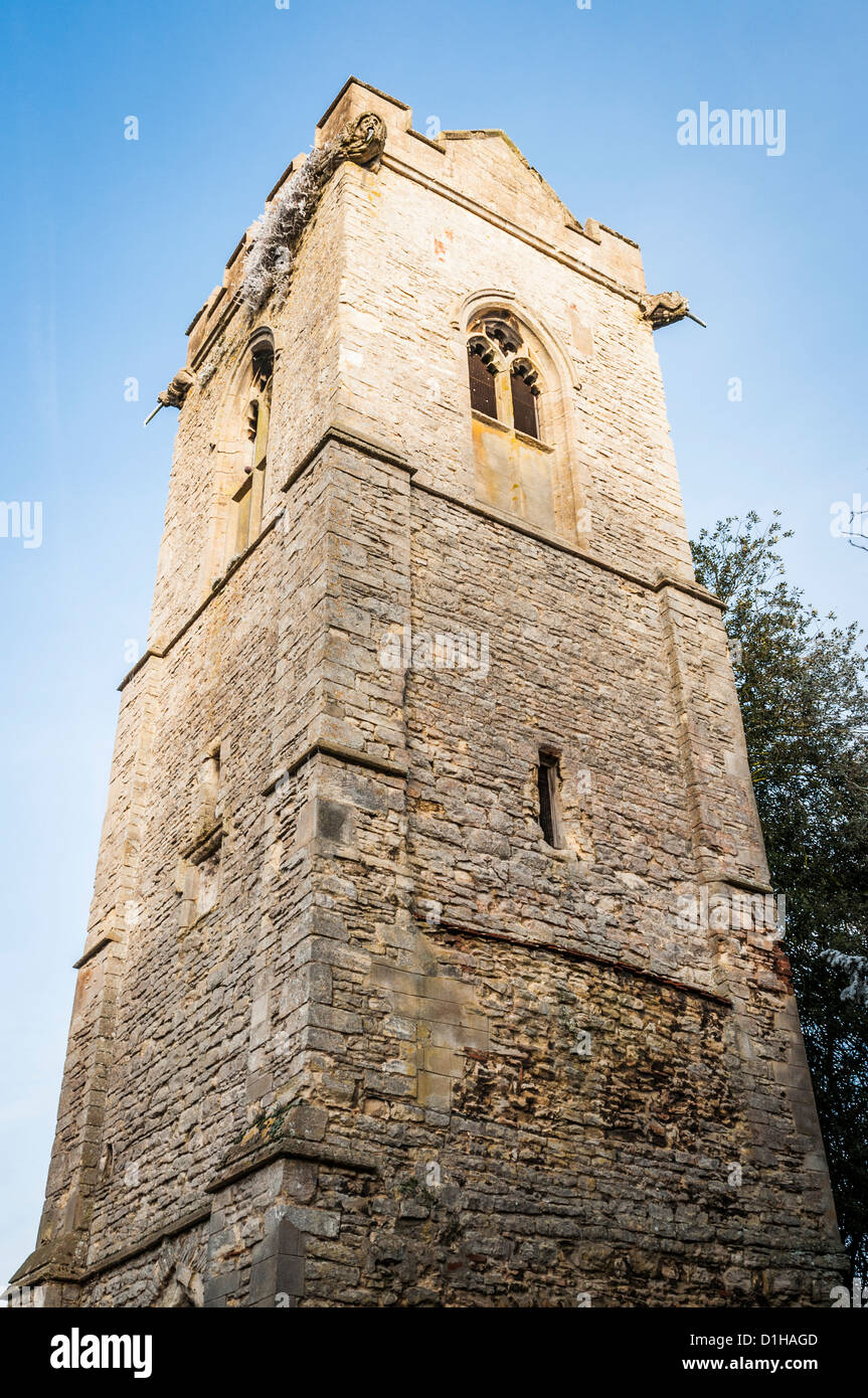 St Mary Magdalene church tower in Stony Stratford, Milton Keynes, UK. Stock Photo