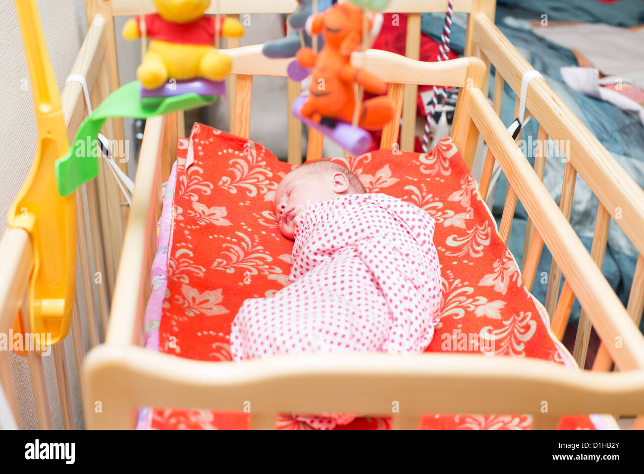 Baby girl asleep hi-res stock photography and images - Alamy